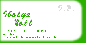 ibolya moll business card